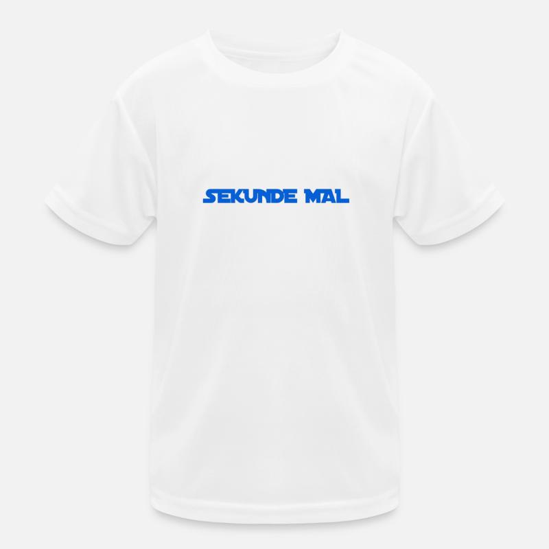 warten sie mal Kinder Funktions-T-Shirt