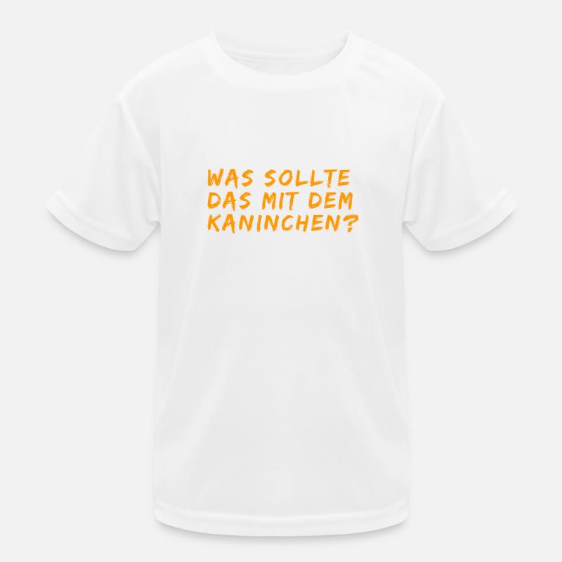 rätselhaftes Kaninchen Kinder Funktions-T-Shirt