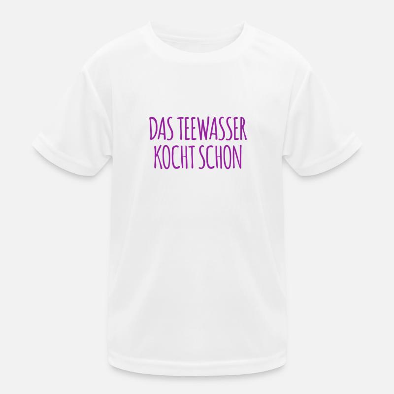 wer möchte Tee? Kinder Funktions-T-Shirt