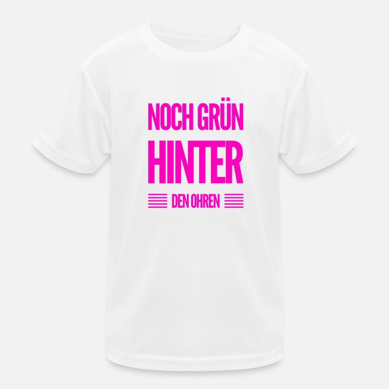 ich bin noch grün hinter den Ohren Kinder Funktions-T-Shirt