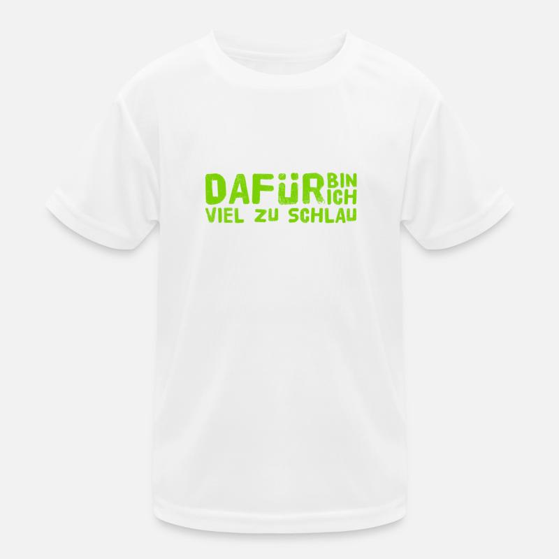 ich bin schlau Kinder Funktions-T-Shirt