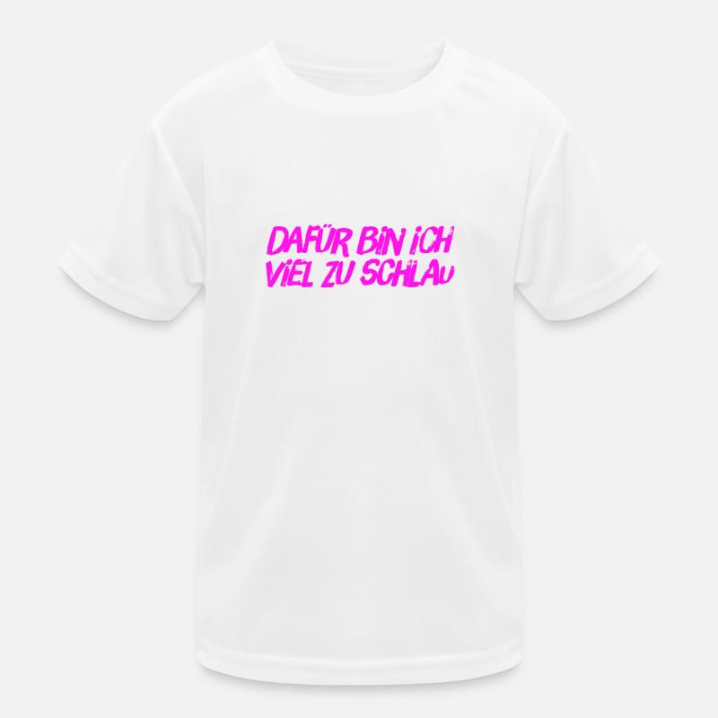 ich bin clever Kinder Funktions-T-Shirt