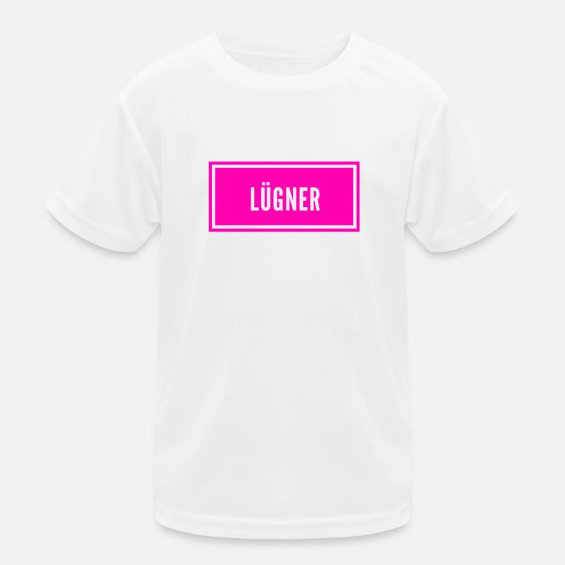 so sieht ein Lügner aus Kinder Funktions-T-Shirt
