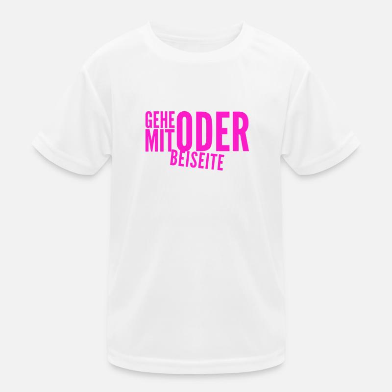 kommst du mit oder nicht? Kinder Funktions-T-Shirt