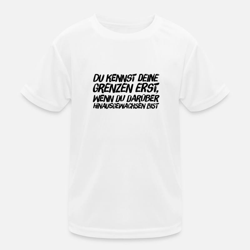 die eigenen Grenzen Kinder Funktions-T-Shirt