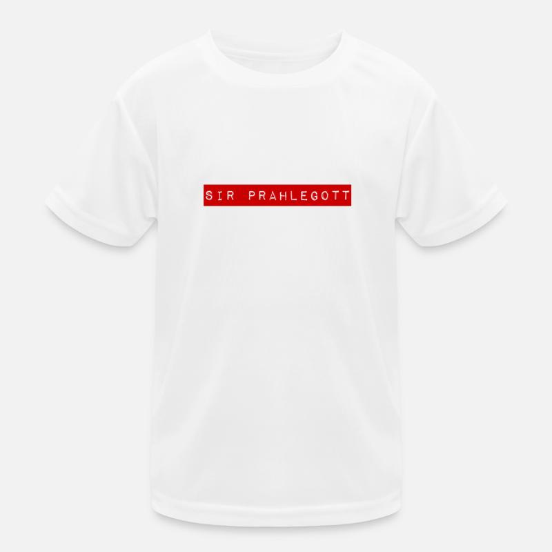 so sieht ein Angeber aus Kinder Funktions-T-Shirt