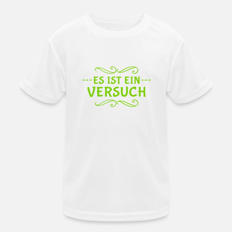 Ich versuche es Kinder Funktions-T-Shirt