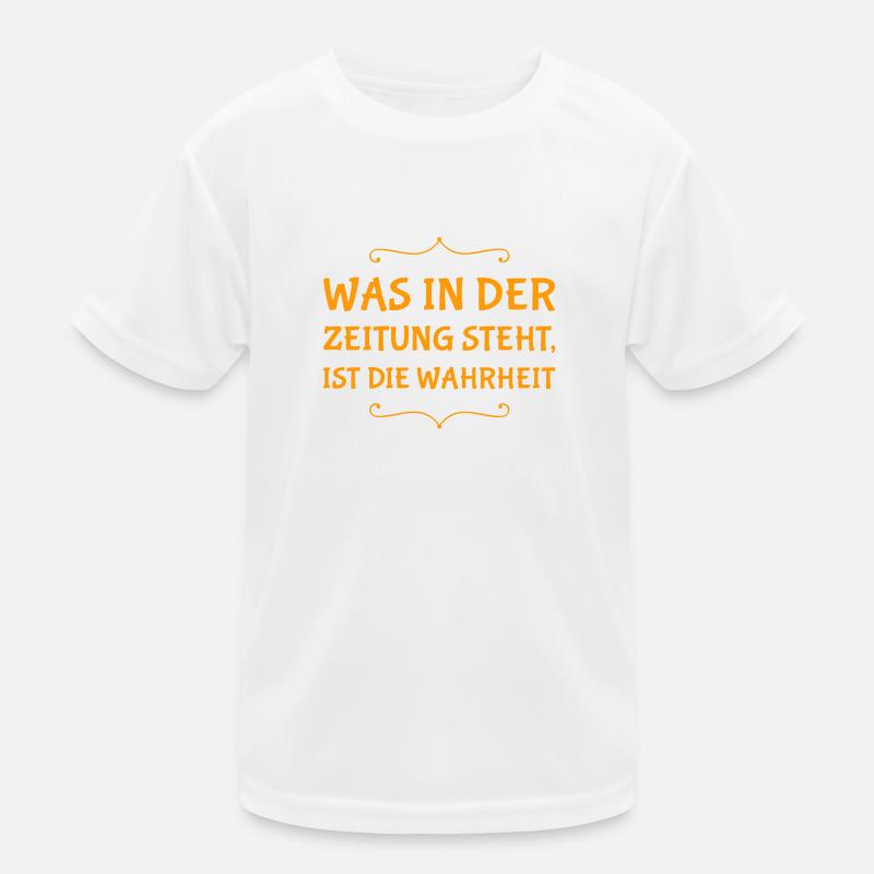 Zeitungen sind super Kinder Funktions-T-Shirt