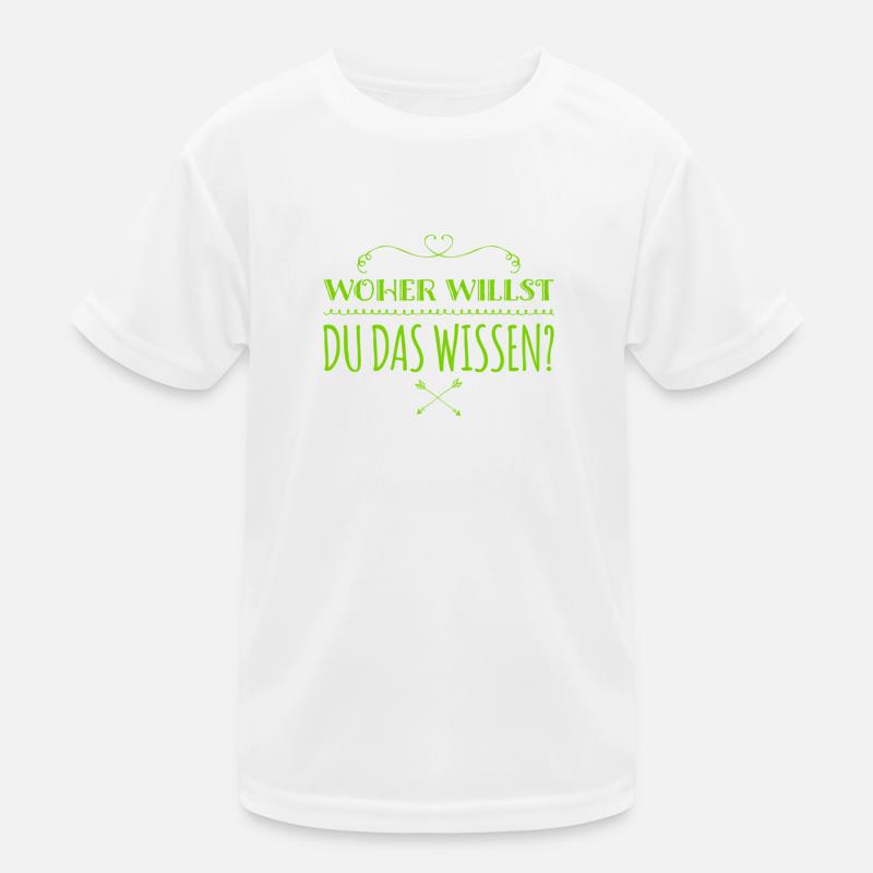 da bin ich kritisch Kinder Funktions-T-Shirt