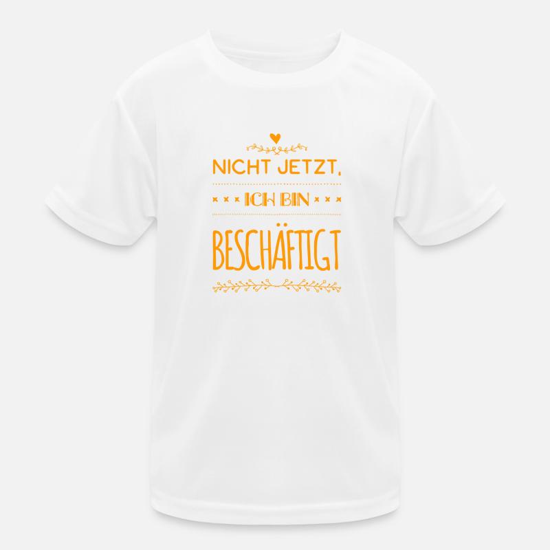 ich bin beschäftigt Kinder Funktions-T-Shirt