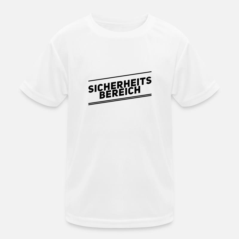 Sicherheitsbereich Kinder Funktions-T-Shirt