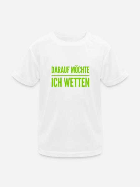 wetten wir? - Kinder Funktions-T-Shirt - Weiß - Vorne