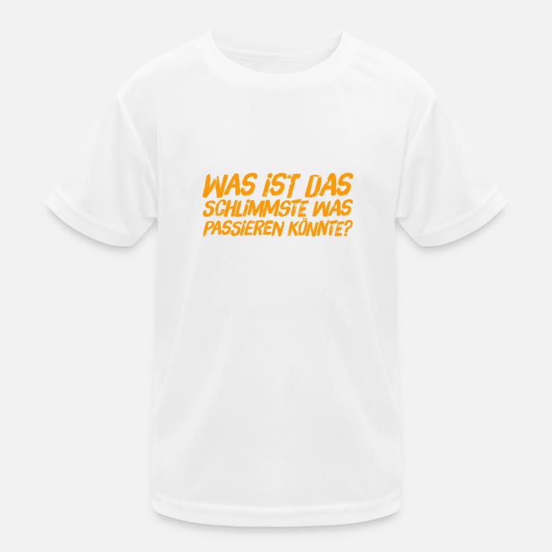 so schlimm wird es nicht Kinder Funktions-T-Shirt