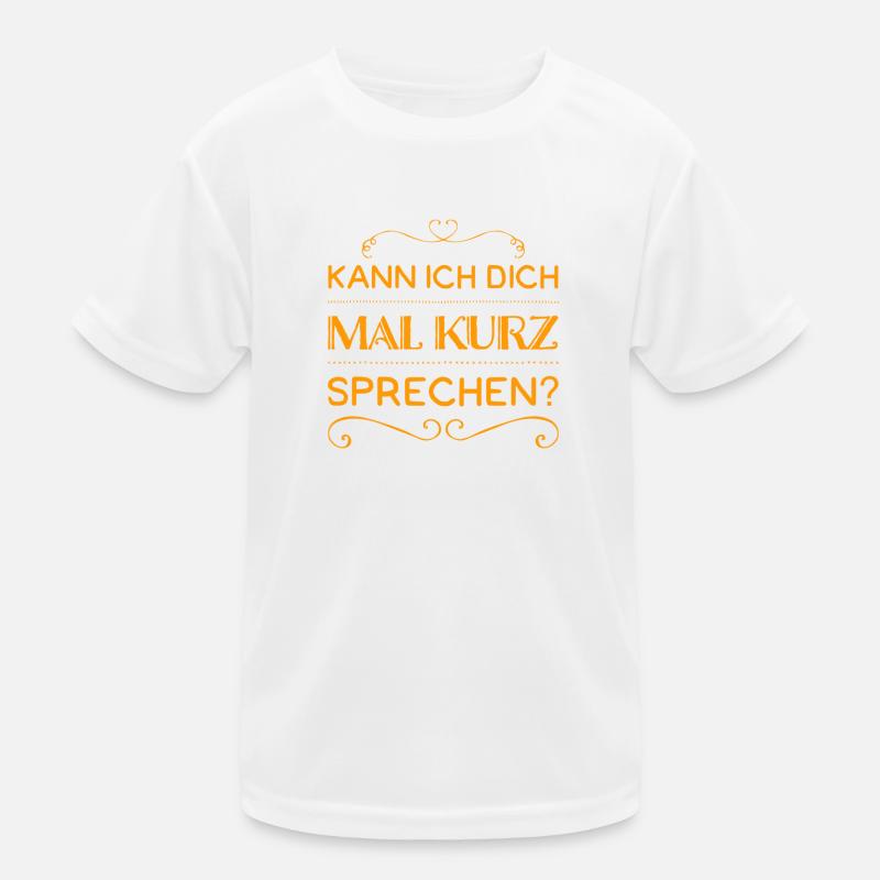 ich möchte mit dir reden Kinder Funktions-T-Shirt