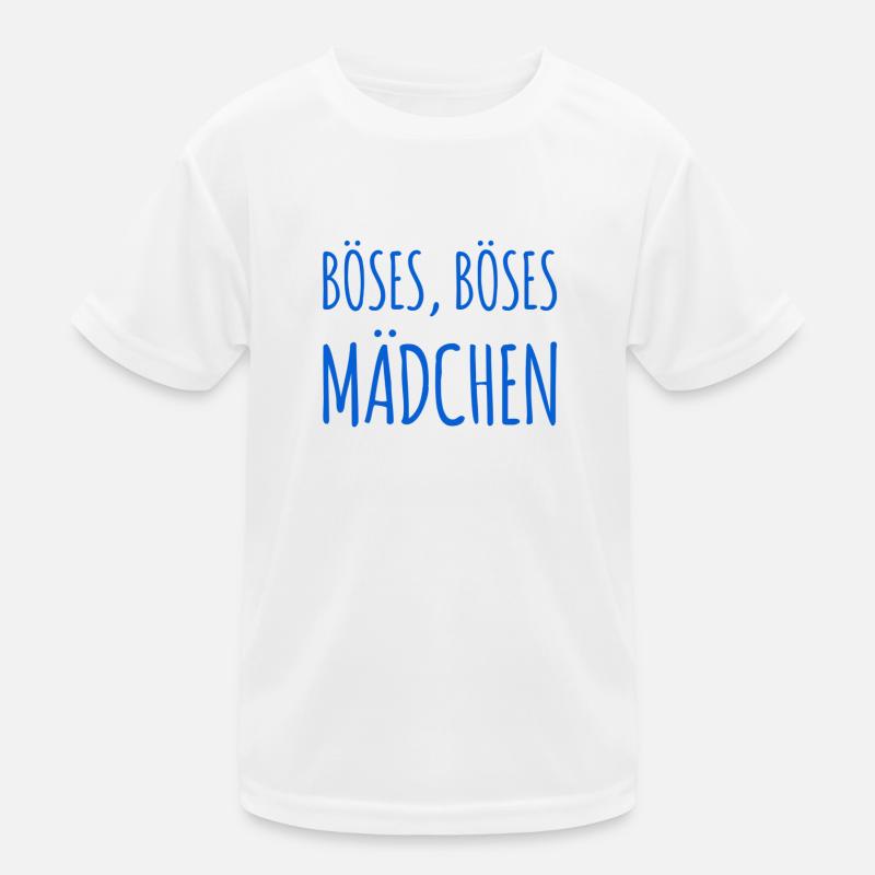 vor dir steht ein Böses Mädchen Kinder Funktions-T-Shirt