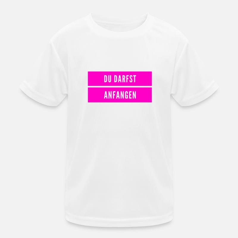 fang ruhig an Kinder Funktions-T-Shirt