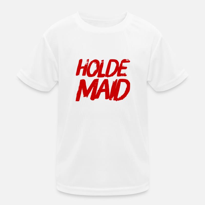 ich bin eine holde Maid Kinder Funktions-T-Shirt
