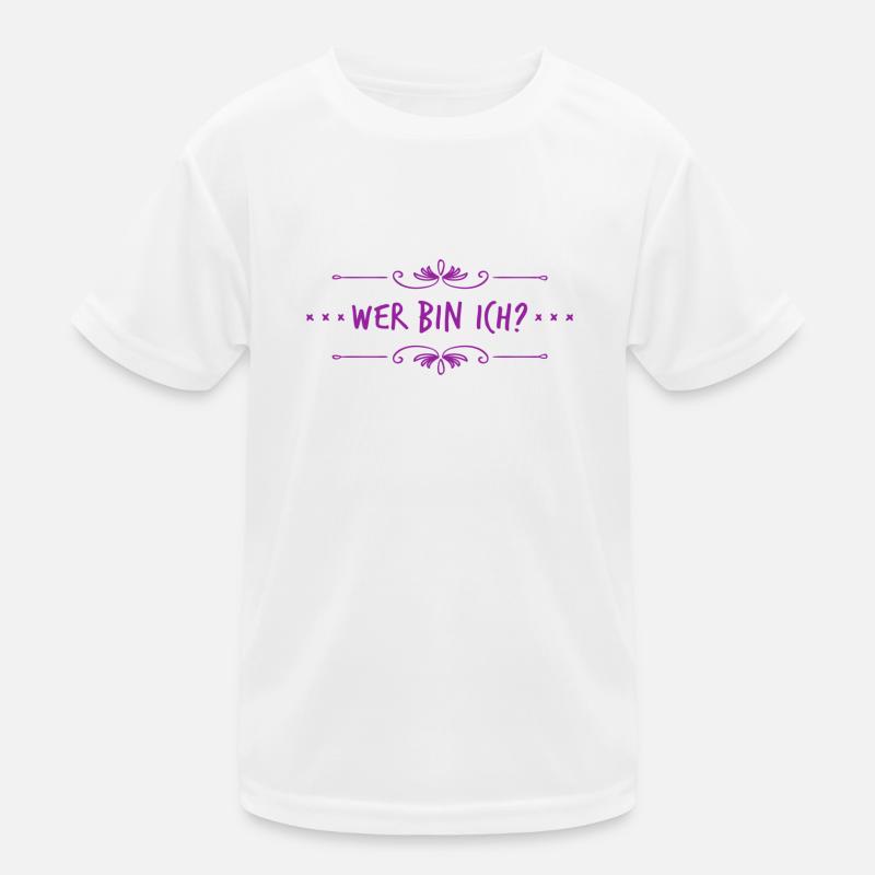 wer bin ich nur? Kinder Funktions-T-Shirt