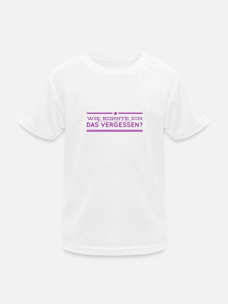 ich bin konfus - Kinder Funktions-T-Shirt - Weiß - Vorne