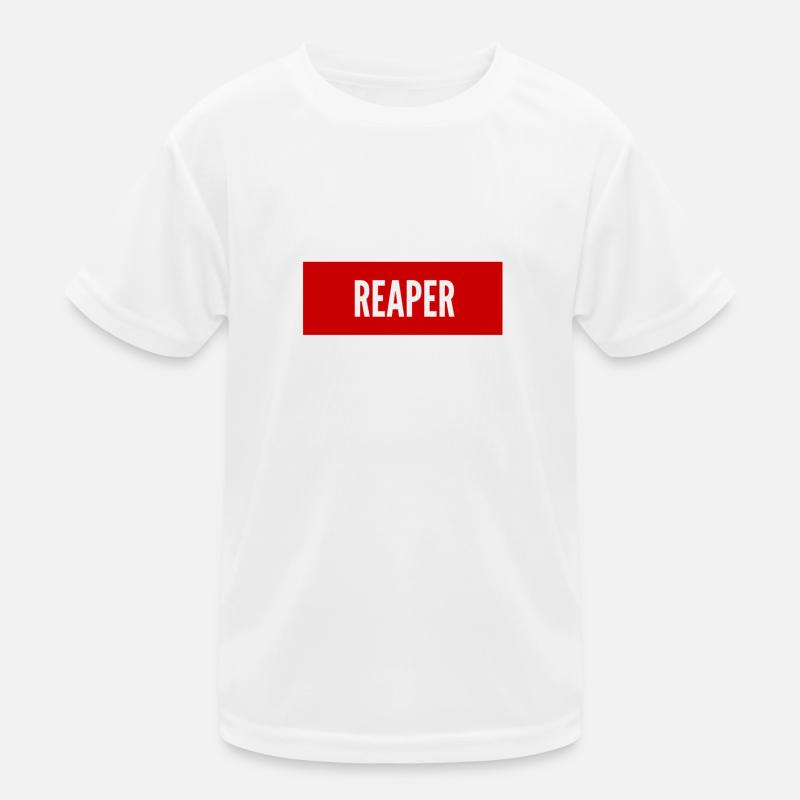 Vorsicht Sensenmann Kinder Funktions-T-Shirt