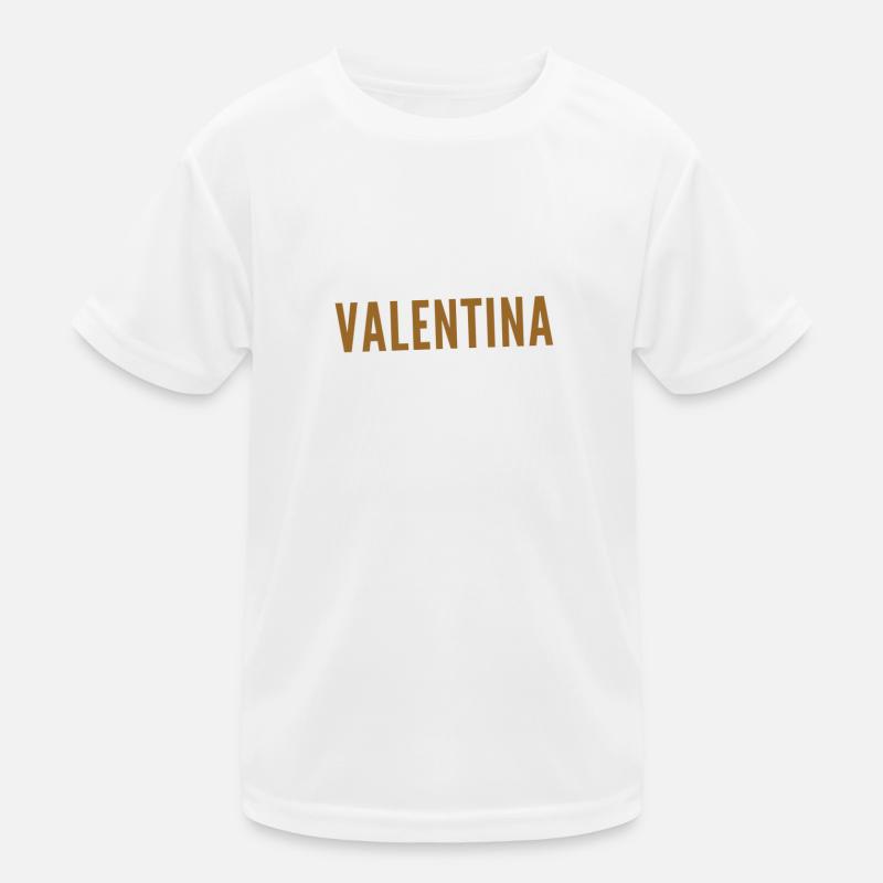 vor dir steht eine Valentina Kinder Funktions-T-Shirt