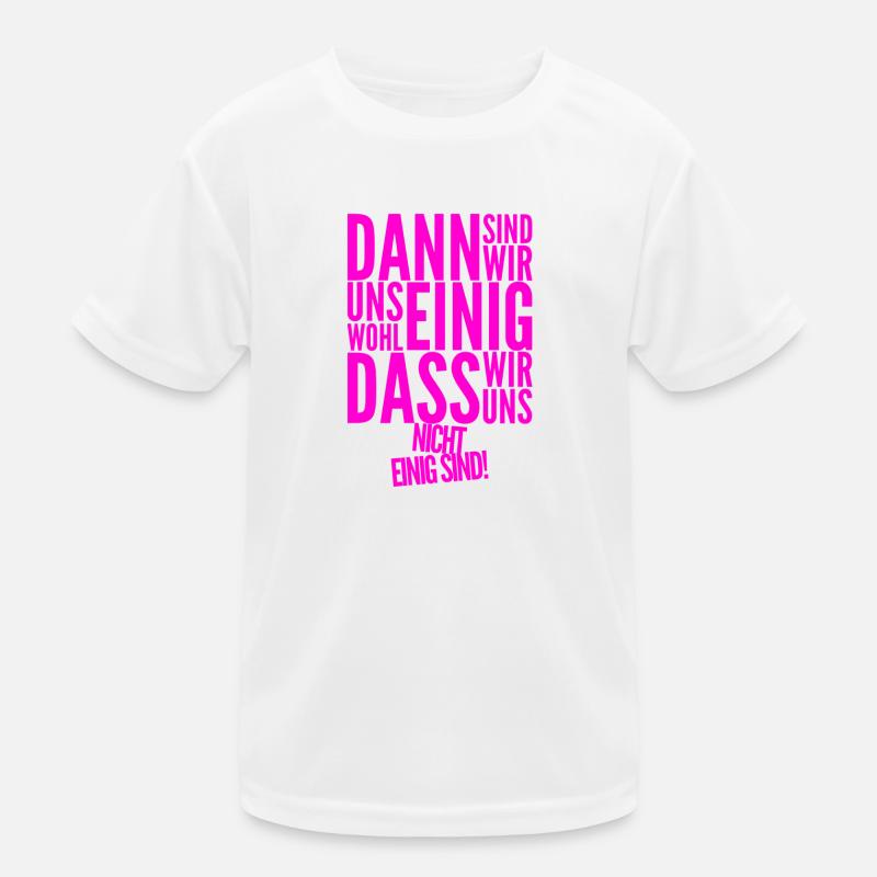 uneinig einig Kinder Funktions-T-Shirt