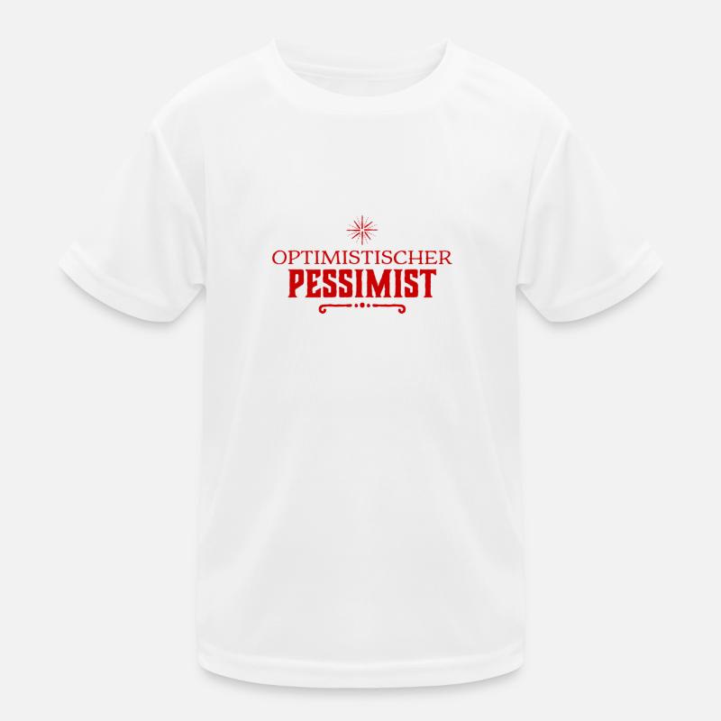Pessimist Kinder Funktions-T-Shirt