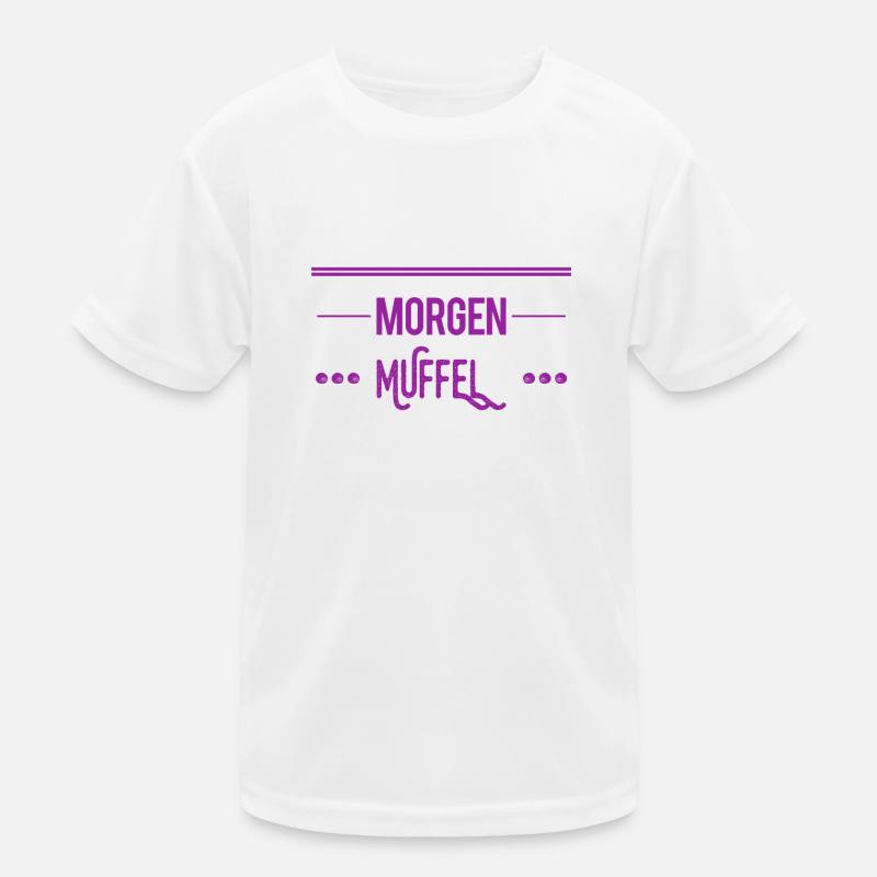 so sieht ein Morgenmuffel aus Kinder Funktions-T-Shirt