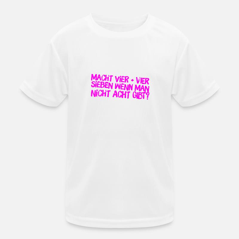 Vier plus Vier Kinder Funktions-T-Shirt
