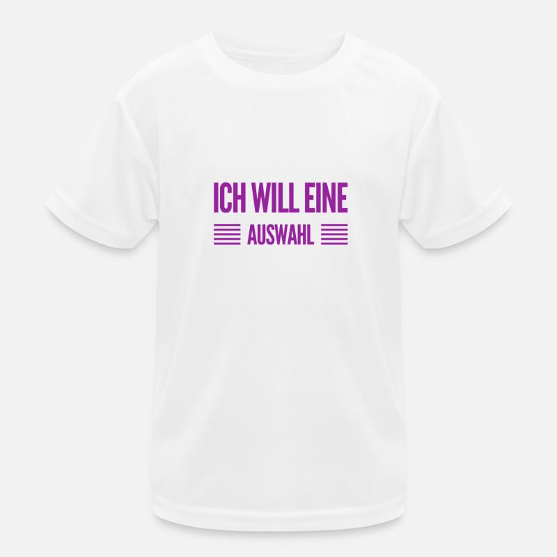 ich möchte eine Wahl Kinder Funktions-T-Shirt