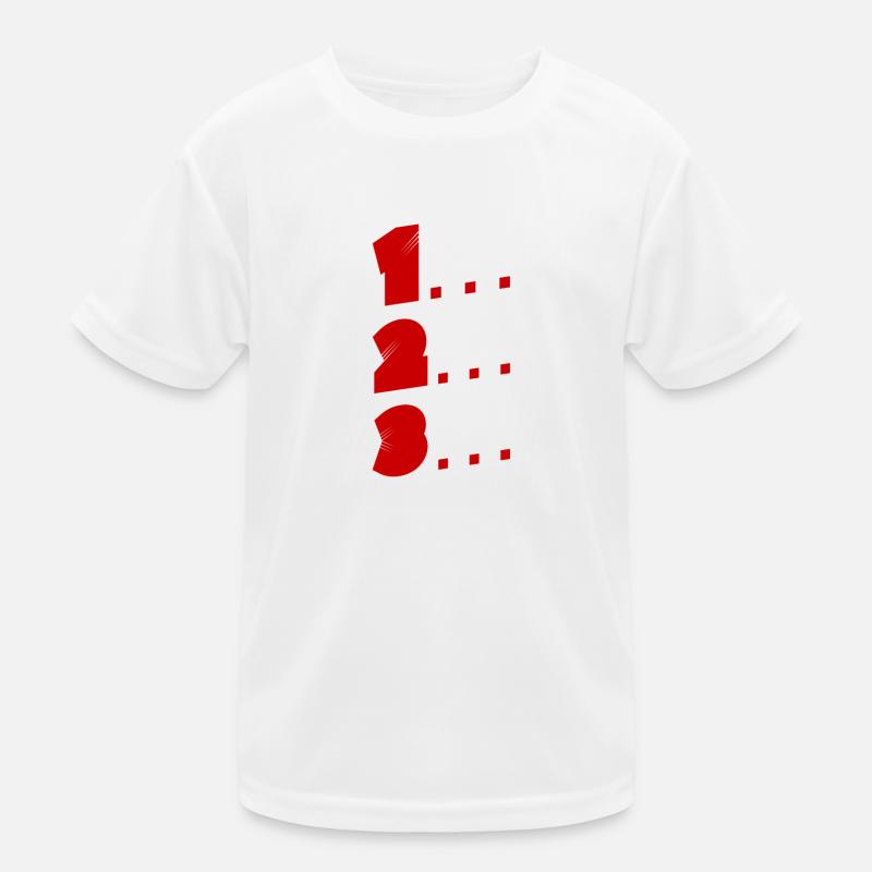 1, 2, 3 Kinder Funktions-T-Shirt