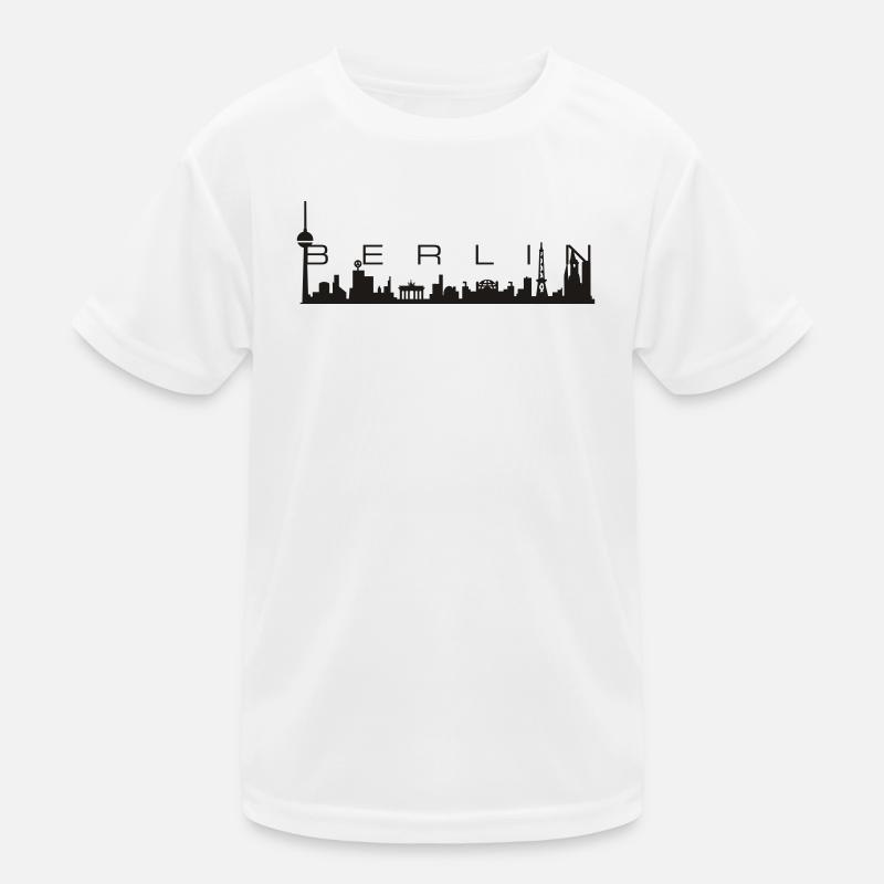 Berlin Skyline Kinder Funktions-T-Shirt