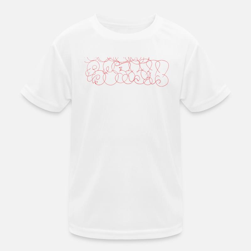 Abstrakte Scribble-Art Berlin Souvenir Kinder Funktions-T-Shirt