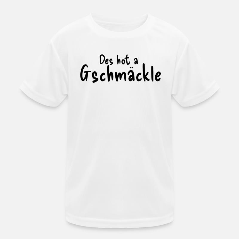 Gschmäckle - Kinder Funktions-T-Shirt - Weiß