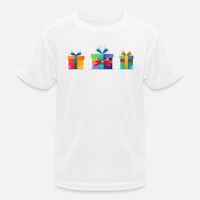 Rainbow Gift Boxes Trio Kids Functional T-Shirt