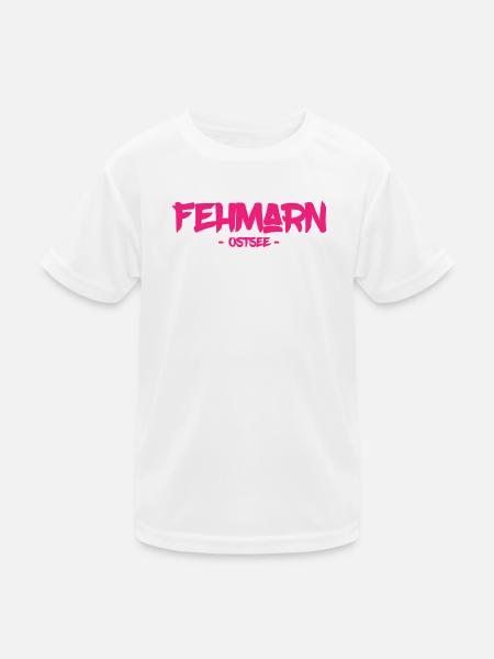 Fehmarn - Ostsee - Insel - Strand - Sommer - Sonne - Kinder Funktions-T-Shirt - Weiß