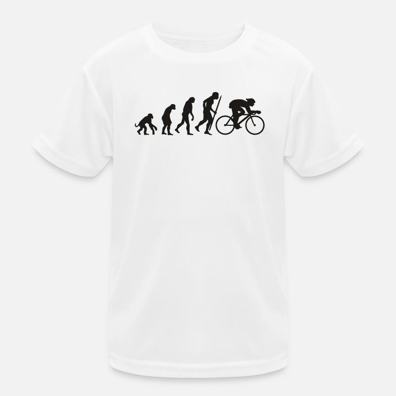 Entwicklung des Radsports Kinder Funktions-T-Shirt