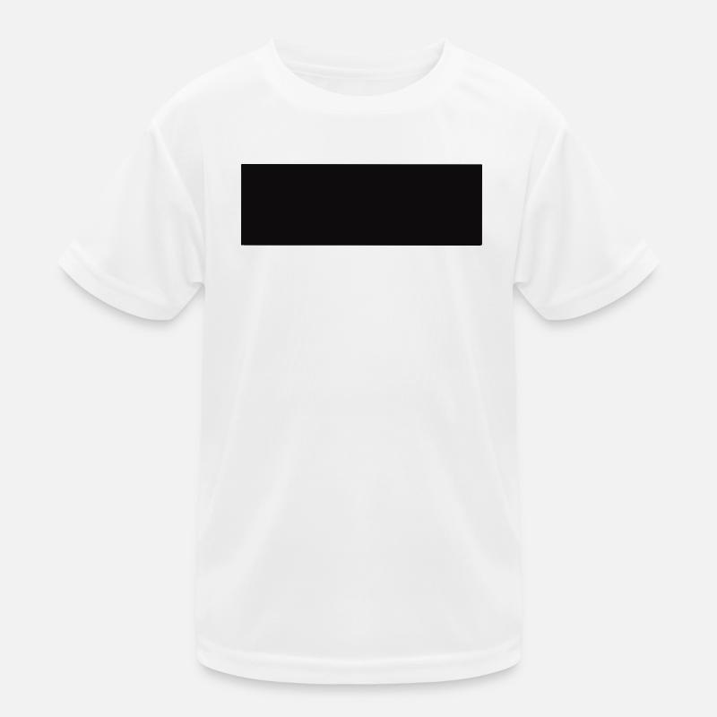 Abstract rectangle in black Kids Functional T-Shirt