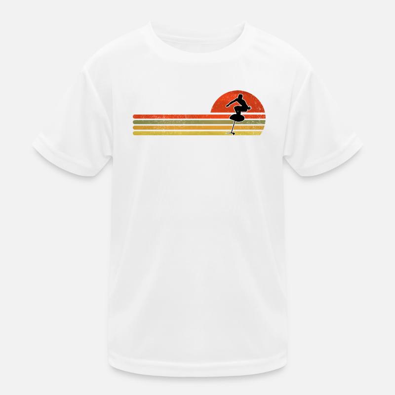 Retro Vintage Hydrofoil Kids Functional T-Shirt
