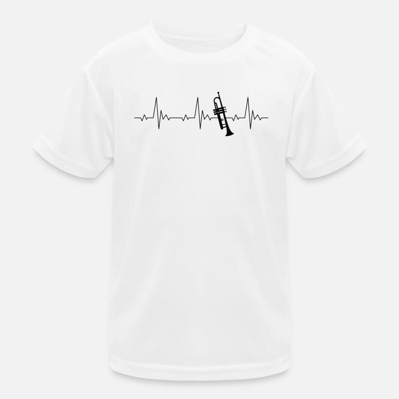 Trompete Heartbeat Frequenz Puls EKG Kinder Funktions-T-Shirt