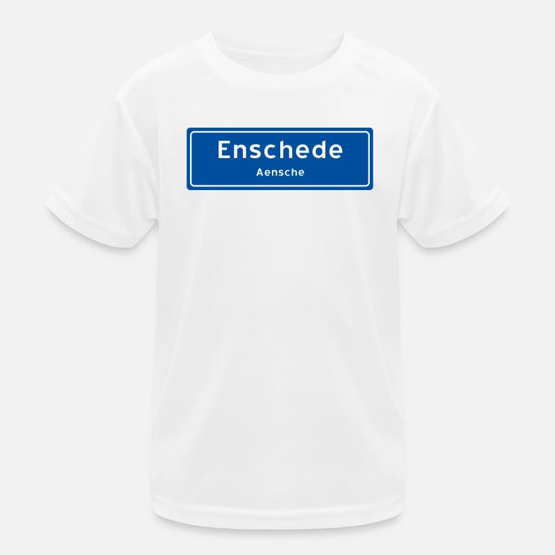 Panneau du nom de la ville d’Enschede T-shirt sport Enfant