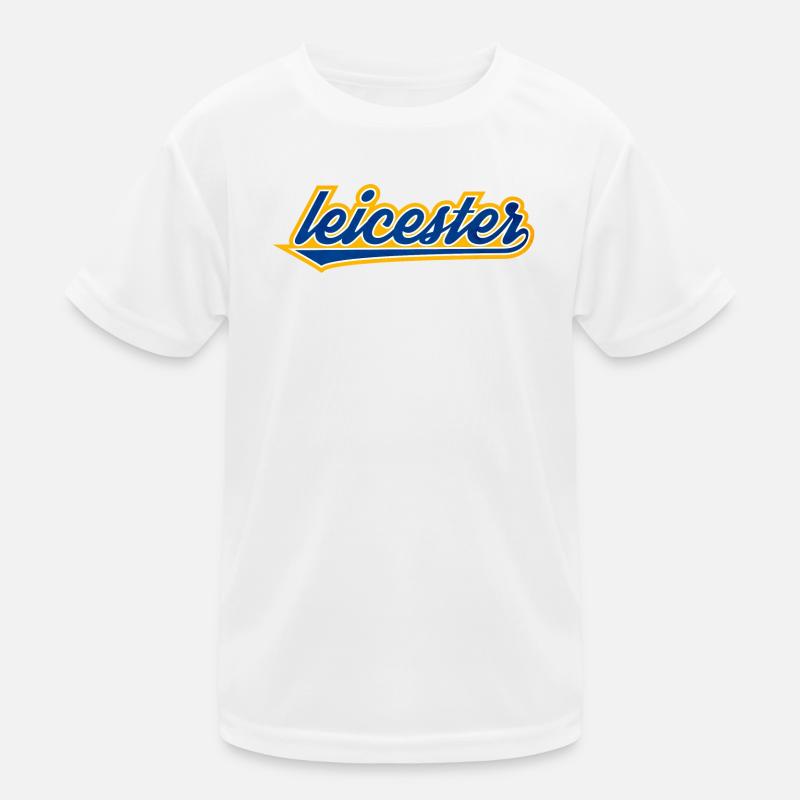 Leicester Script Swoosh auf Kleidung Kinder Funktions-T-Shirt