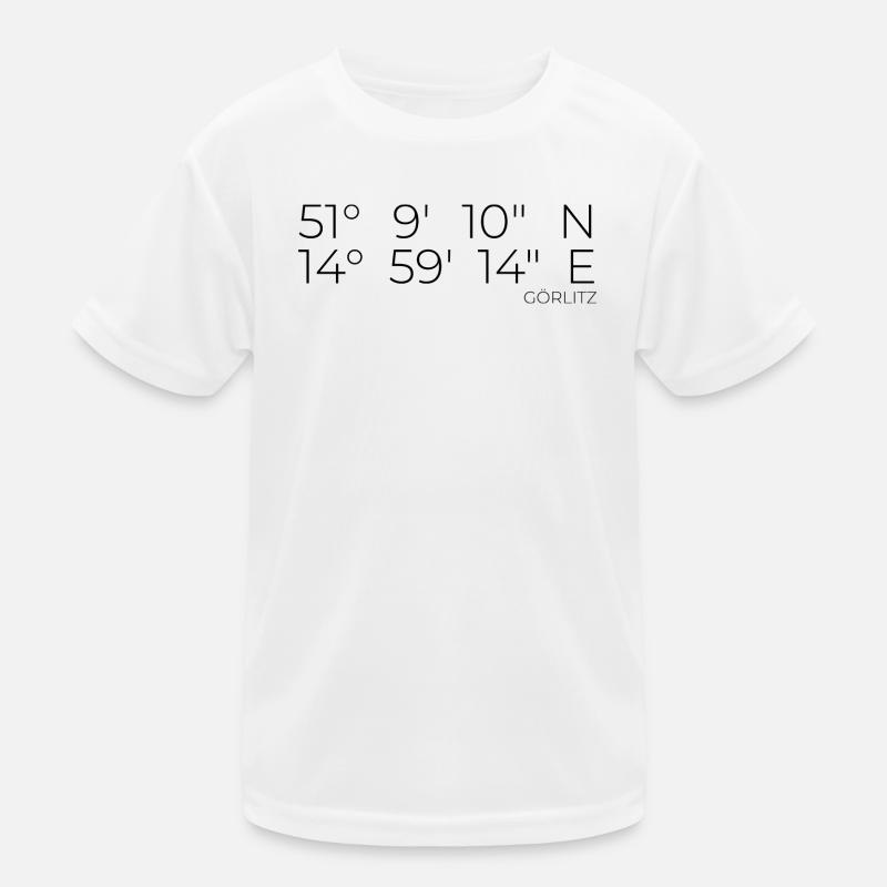 Koordinaten Görlitz Kinder Funktions-T-Shirt