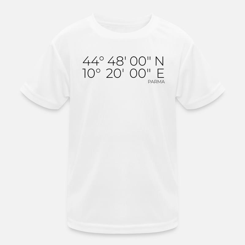 Coordinates Parma, Italy Kids Functional T-Shirt