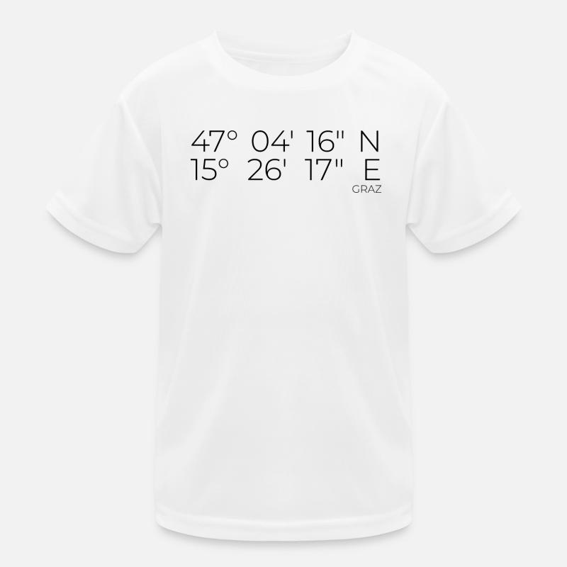 coordinates Graz, Austria Kids Functional T-Shirt