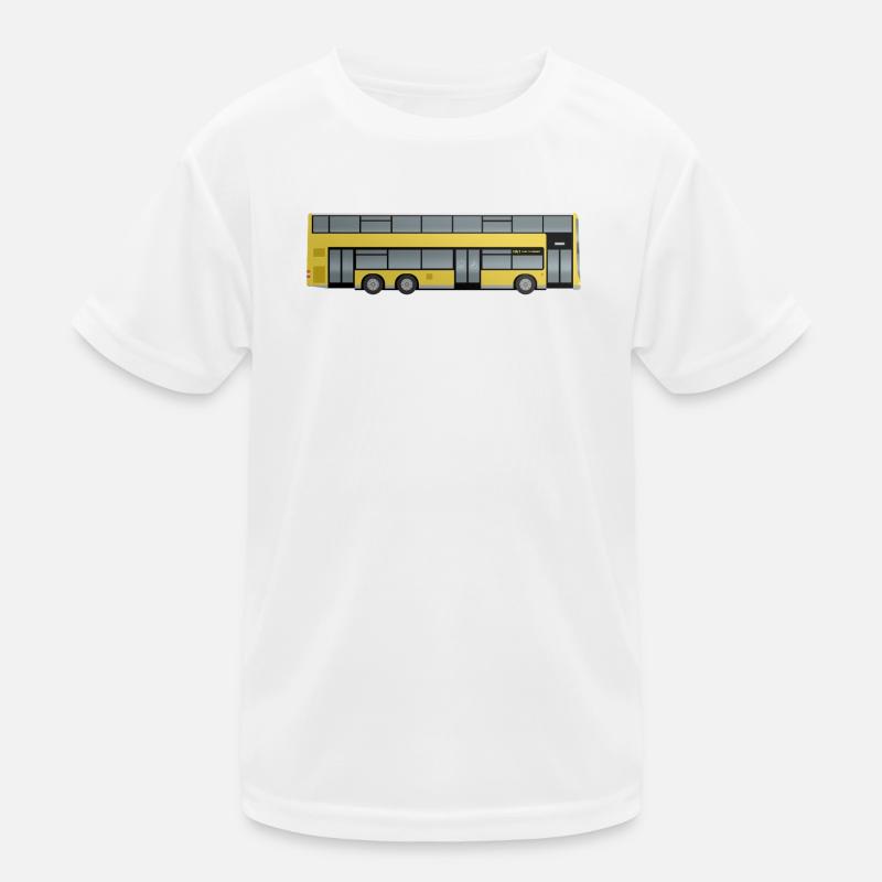 Berliner Doppeldeckerbus Kinder Funktions-T-Shirt