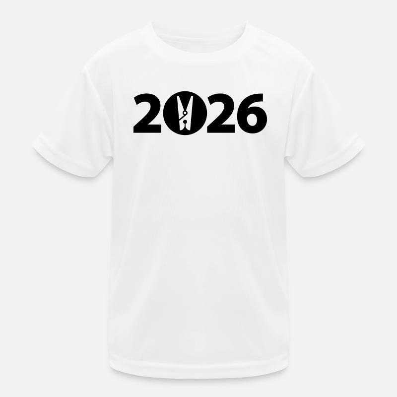 Pince à linge, lessive 2026 T-shirt sport Enfant