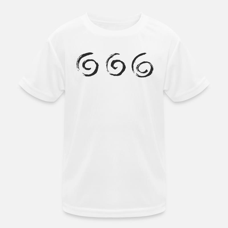 Dreifache Pinselkreise Kinder Funktions-T-Shirt