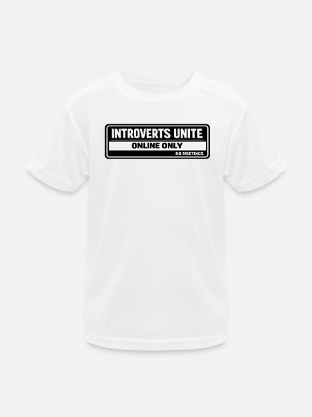 introverts - Kids Functional T-Shirt - white