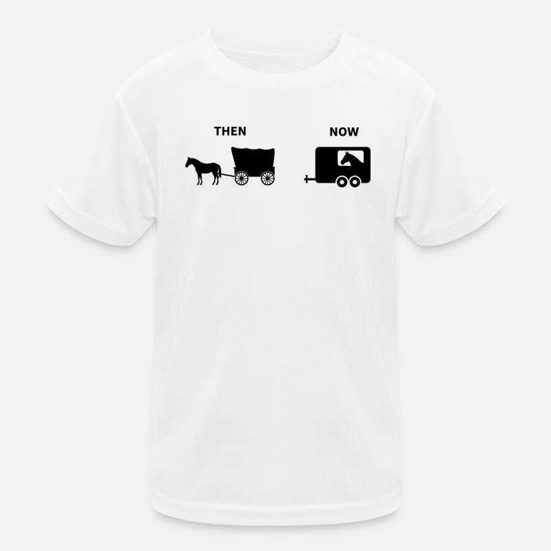 Parodie drôle de calèche de chevaux Conception historique T-shirt sport Enfant